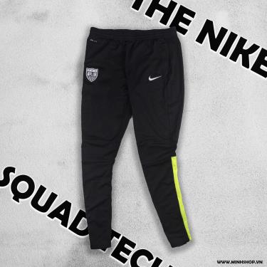 Hàng Chính Hãng Quần TrackPants Nike Squad Tech Black/Neon 2021** hang-chinh-hang-quan-trackpants-nike-squad-tech-black-neon-2021