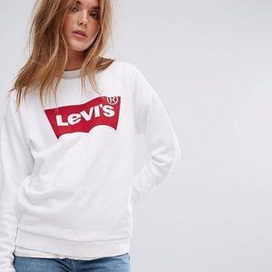  - Áo Sweater Levis Standard Graphic Crew Neck - White [  186860013 ] ÁP DỤNG CHUYỂN KHOẢN