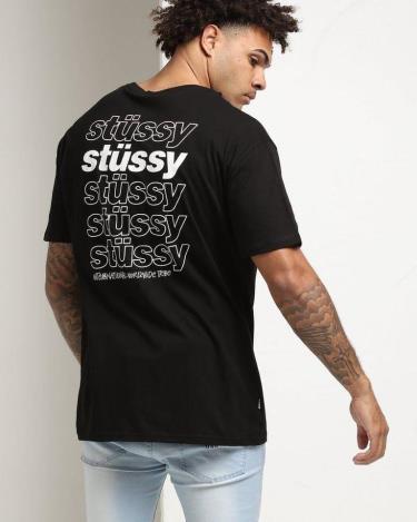 Hàng Chính Hãng Áo Thun Stussy Black Basic 2020**