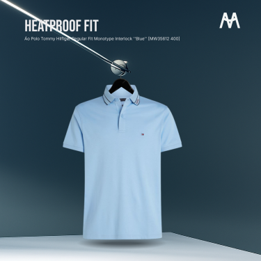 Áo Polo Tommy Hilfiger Regular Fit Monotype Interlock ''Blue'' [MW35612 400] - Image 1
