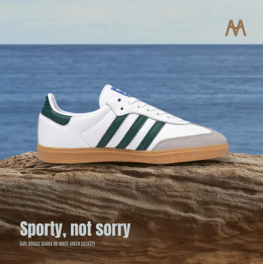 GIÀY ADIDAS SAMBA OG WHITE GREEN [IE3437] - Image 1