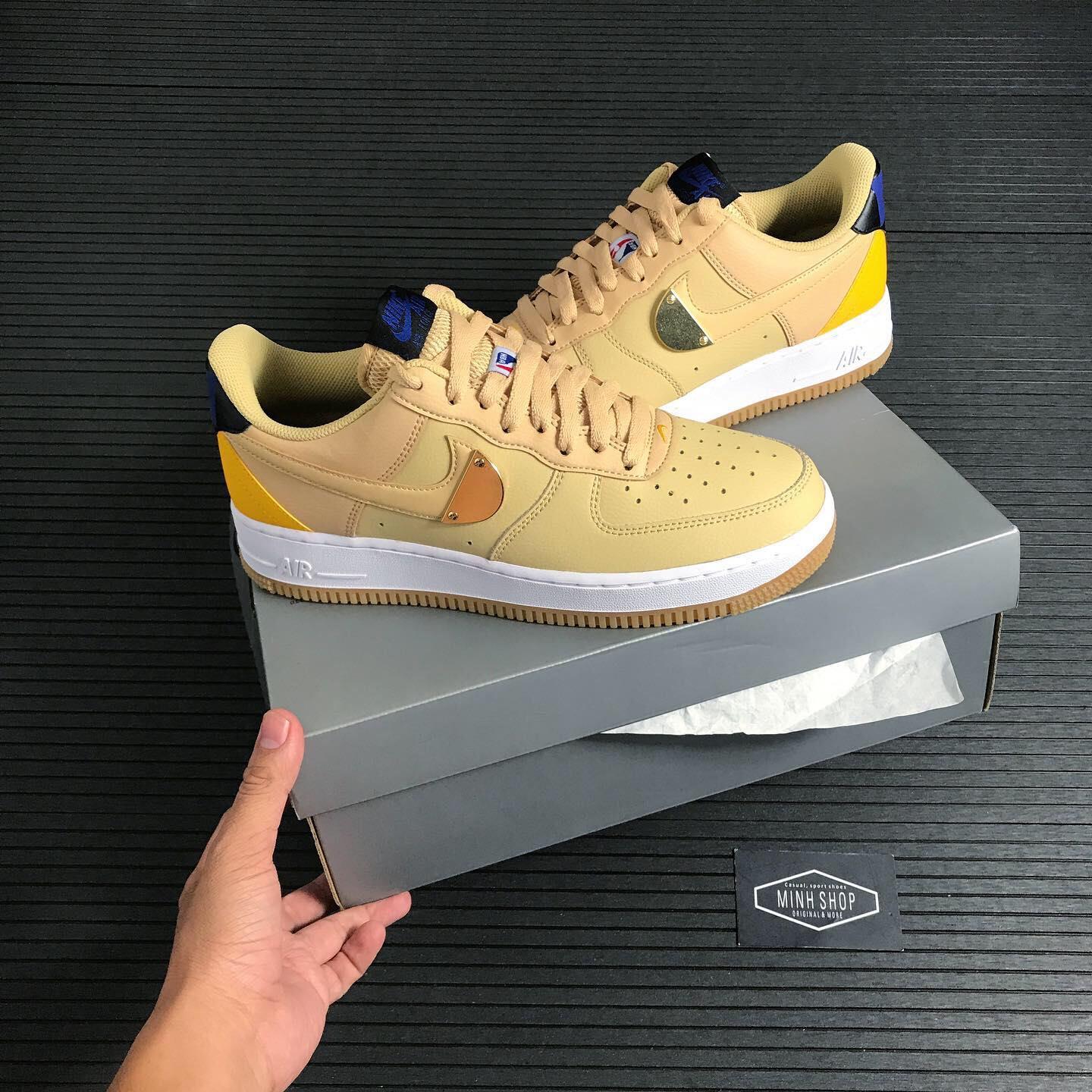 Nike Air Force 1 Low NBA Sesame University Gold