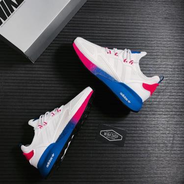 Giày Adidas ZX 2K Boost White Pink Blue ** [FY0605]