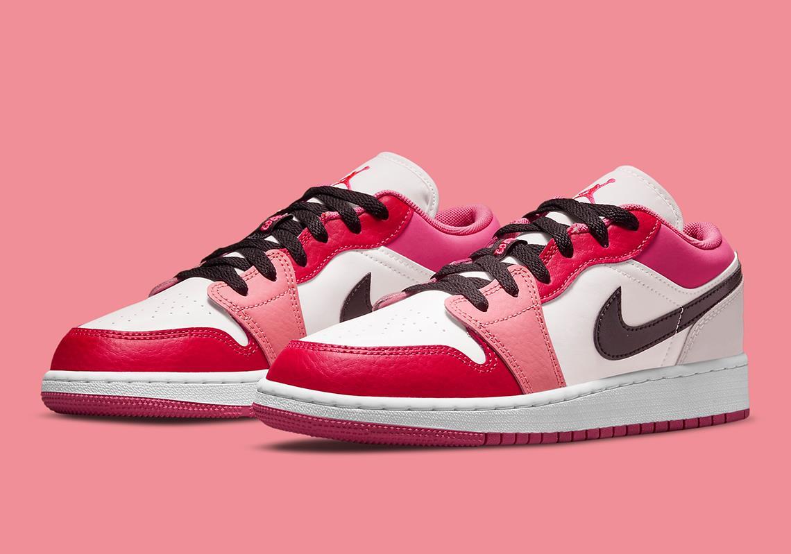 Minhshop.Vn - Giày Nike Air Jordan 1 Low Pink Red [553560-162] [O]