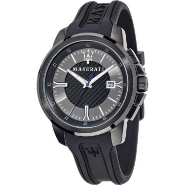 Đồng Hồ Maserati Sfida Black Silver Watch **