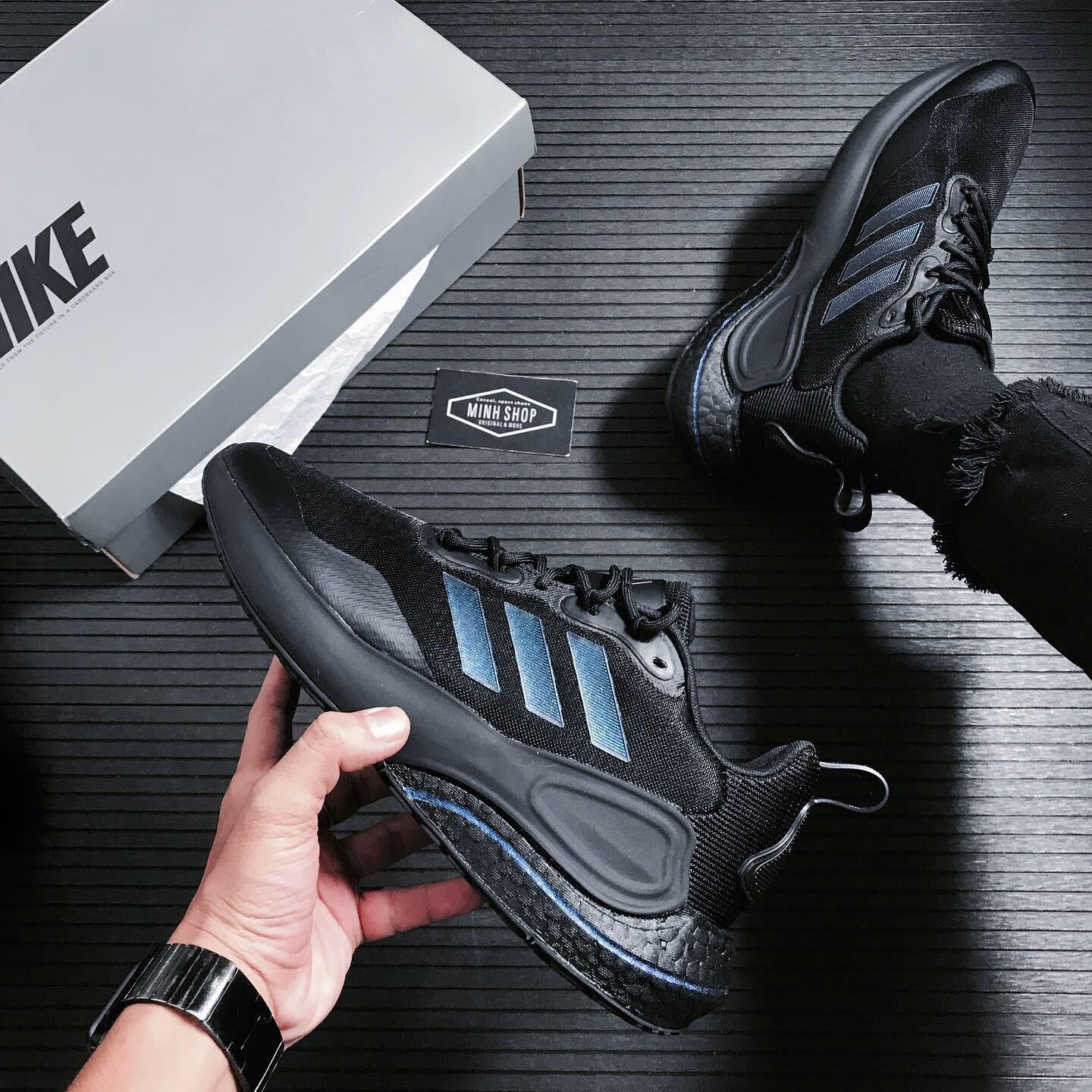 Adidas black outlet hologram shoes