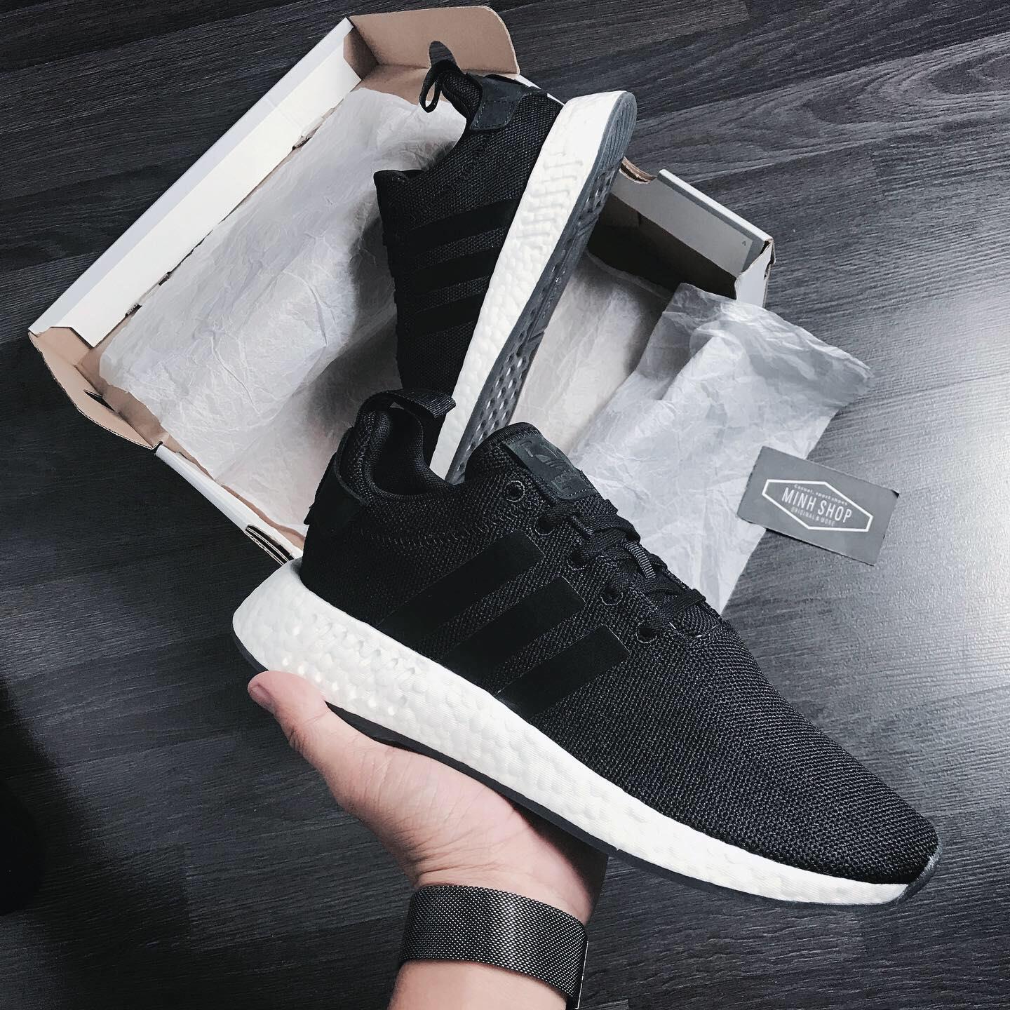 Minhshop.Vn - Hàng Chính Hãng Adidas Nmd R2 Core Black **2020**