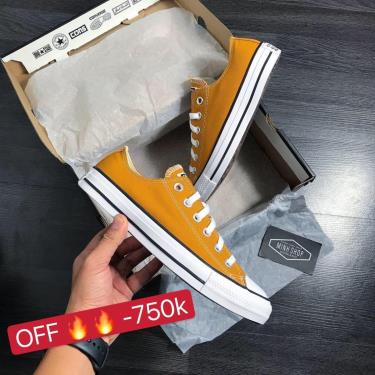 sale~~70% Hàng Chính Hãng Converse Chuck Taylor All Star OX Sneaker Yellow 2021* 168578F  <Áp dụng CK>