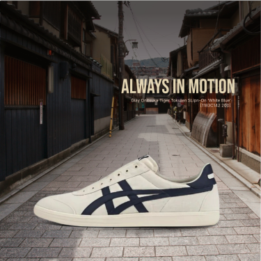 Giày Onitsuka Tiger Tokuten SLipn-On ‘White Blue’ [1183C142 200]