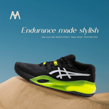 Giày Asics GEL-RESOLUTION X ''Black White'' [1041A481 002] Training / Pickleball / Tennis - Image 1
