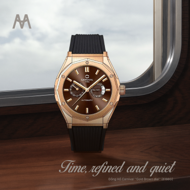 Đồng Hồ Carnival ''Gold Brown dial'' [8188G] - Image 1