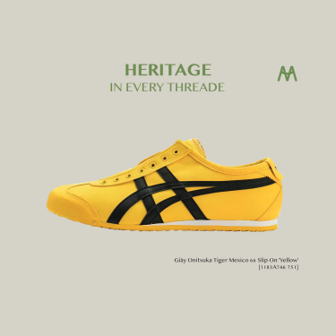 Giày Onitsuka Tiger Mexico 66 Slip On 'Yellow' [1183A746 751]