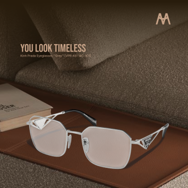 Kính Prada Eyeglasses ''Grey'' [VPR A51 1BC-1O1] - Image 1