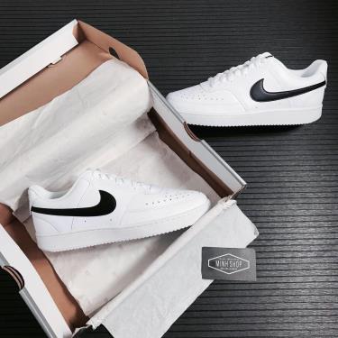 Hàng Chính Hãng Nike Court Vision Low White/Black LOGO 2021** CD5465 101 Hàng Chính Hãng Nike Court Vision Low White/Black LOGO 2021** CD5465 101