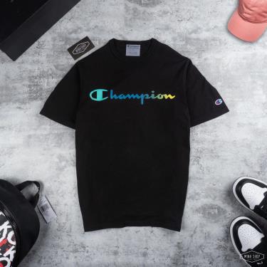 📣 Unique 📣 Áo Thun Champion Gradient Black unique-ao-thun-champion-gradient-black