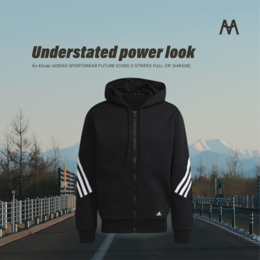 Áo Khoác ADIDAS SPORTSWEAR FUTURE ICONS 3-STRIPES FULL-ZIP [h46526] - Image 1