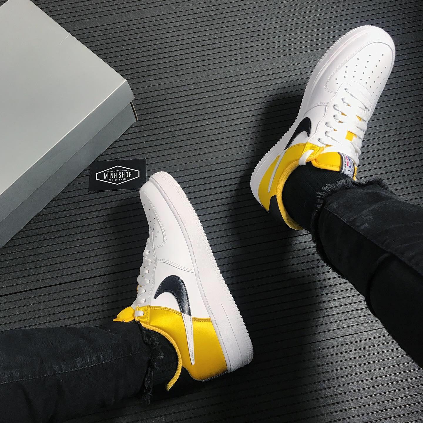 Nike NBA x Air Force 1 07 LV8 Amarillo BQ4420-700 Amarillo/Black/White/White Sneakers