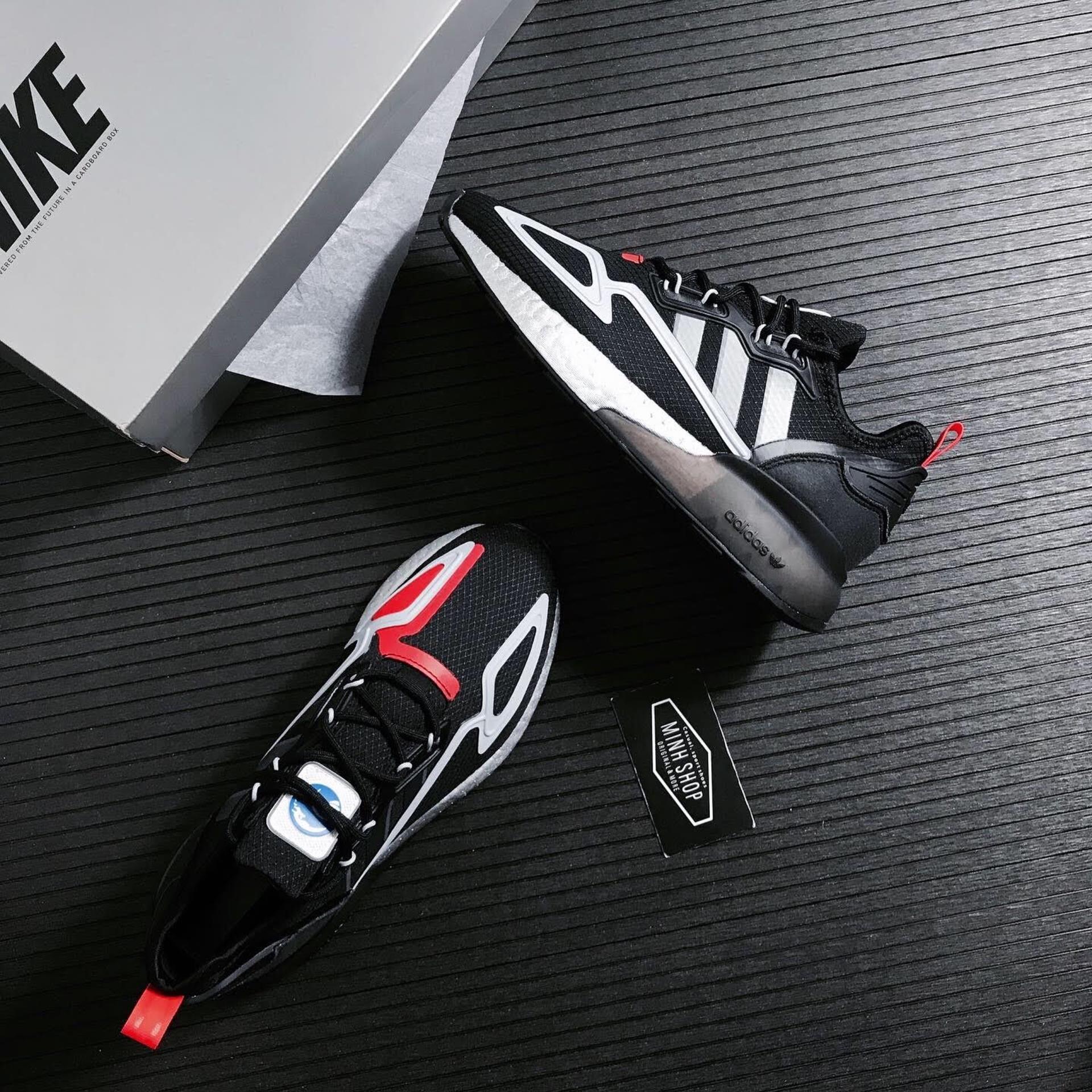 Minhshop.vn - GiÃ y Adidas ZX 2K Boost 'Black Halo Silver' [FY5724]