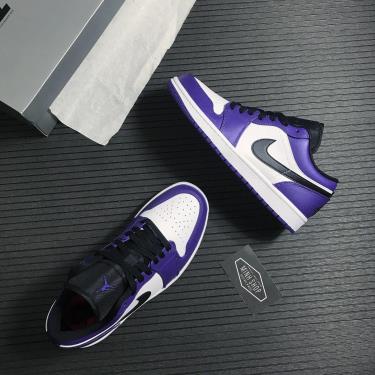 Giày Nike Air Jordan 1 Low "Court Purple" ** [553558-500]
