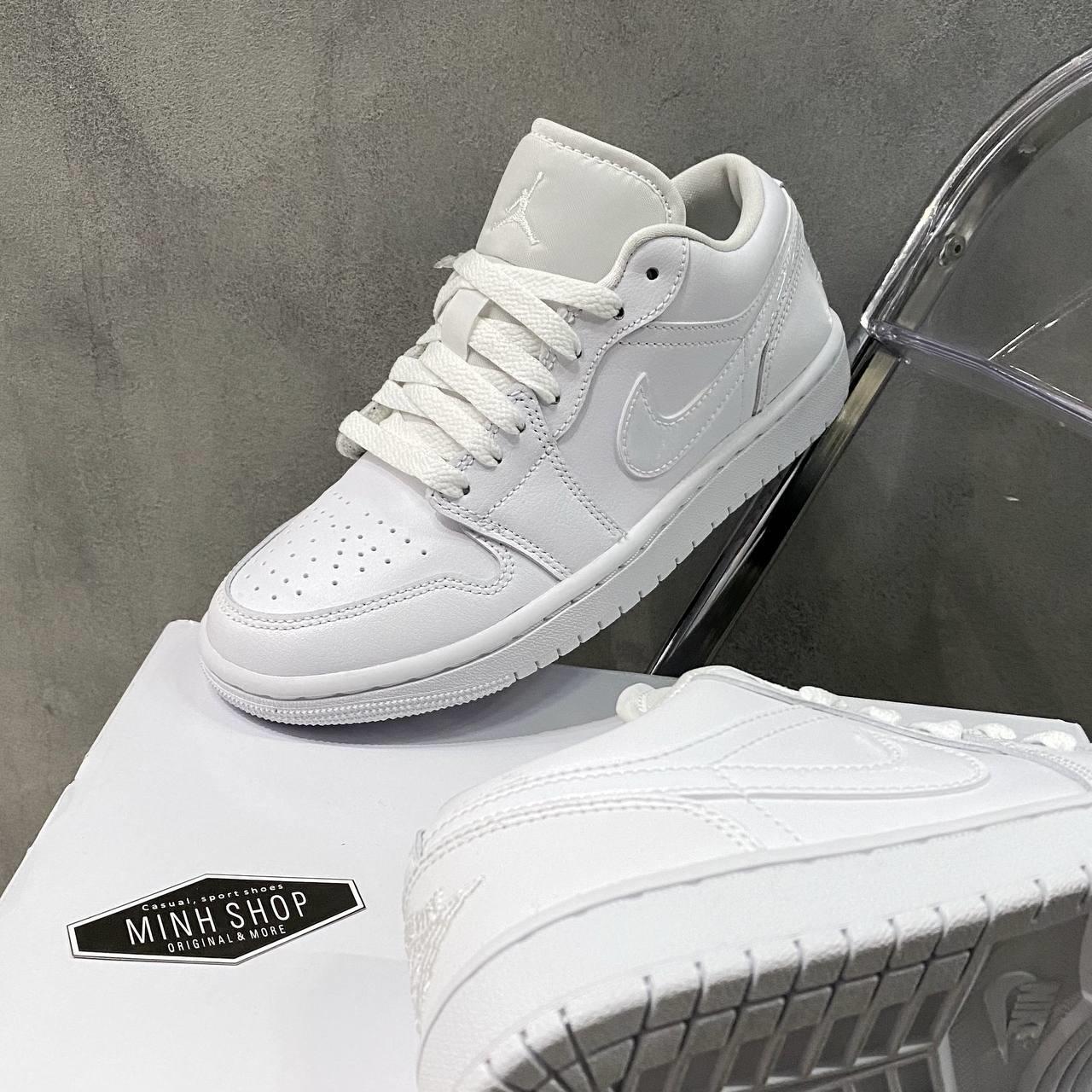 Minhshop.vn - Giày Nike Air Jordan 1 Low Triple White [DV0990-111]