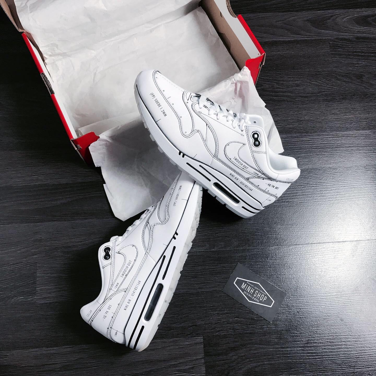 Minhshop.vn - Hàng Chính Hãng Nike Air Max 1 Schematic White 2020** V