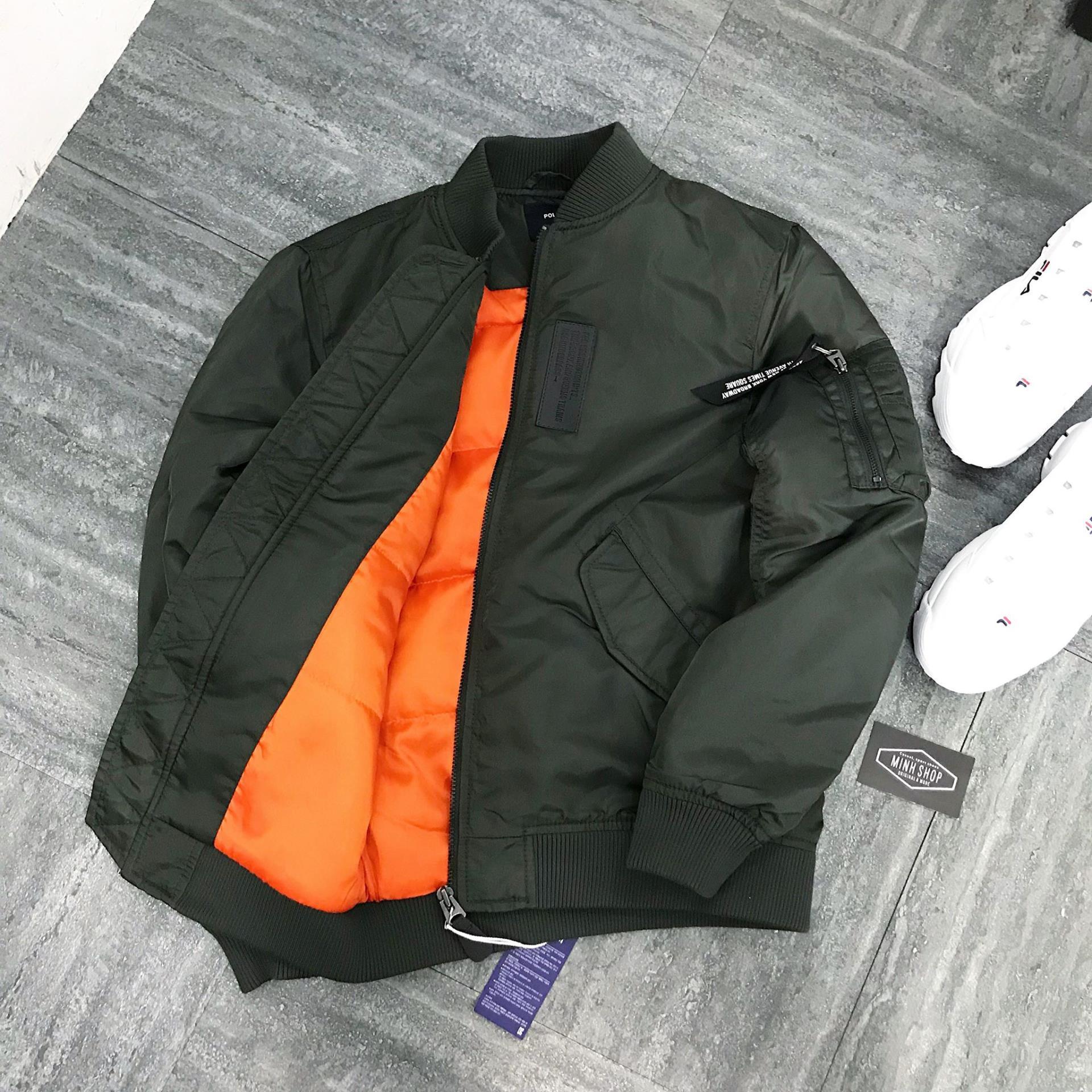 dark green bomber