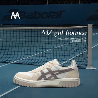 Giày Asics Court Mz  'Beige/ Grey' [ 1203a508 100 ]