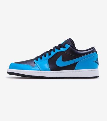 Giày Nike Air Jordan 1 Low Laser Blue Black  [553558 410]