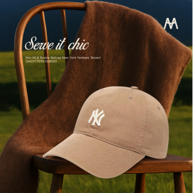 Nón MLB Rookie Ballcap New York Yankees 'Brown' [3ACP7701N-50BGD]