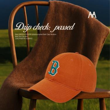 Nón MLB N-COVER Unstructured Ball Cap Boston Red Sox Brown [3ACP6601N 43BRS] - Image 1