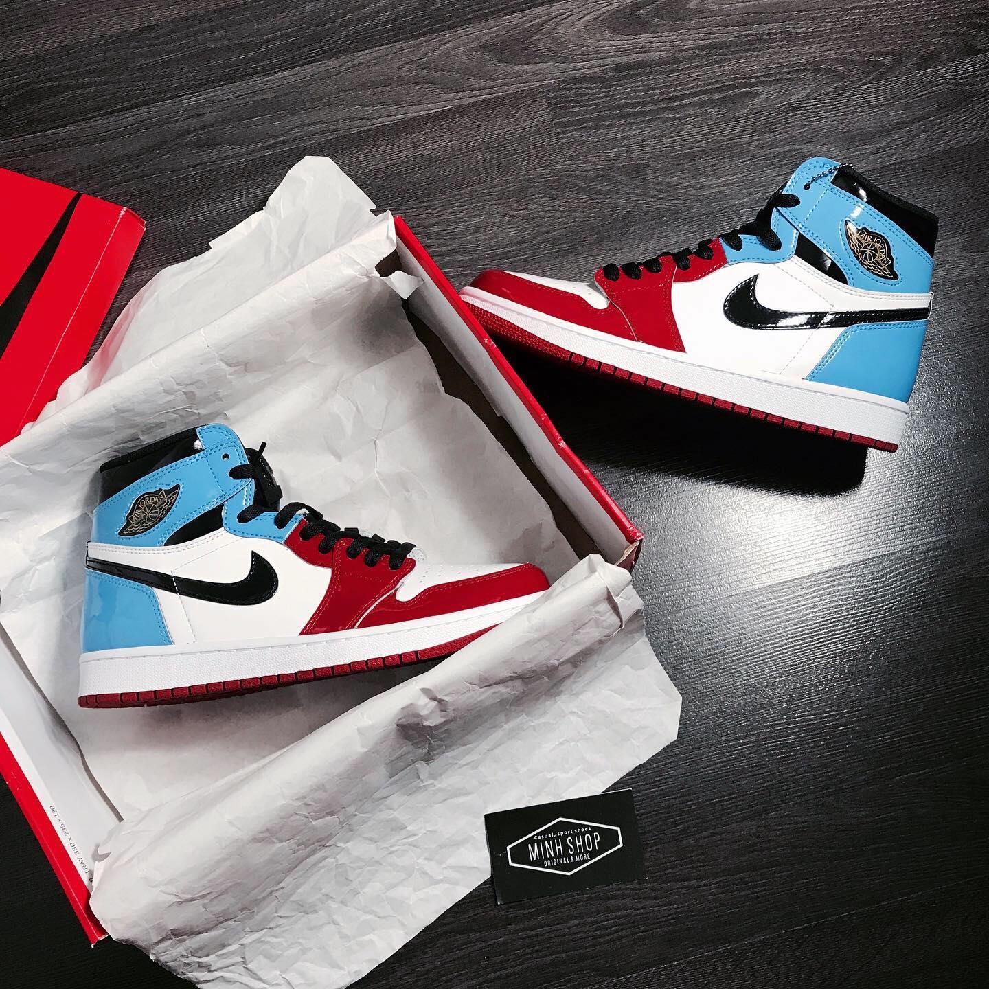 Minhshop.vn - Giày Nike Jordan 1 Retro High Fearless UNC Chicago **  [CK5666-100] [ O ]