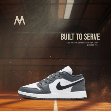 Giày Nike Air Jordan 1 Low 'Iron Grey' [553558 152] - Image 1
