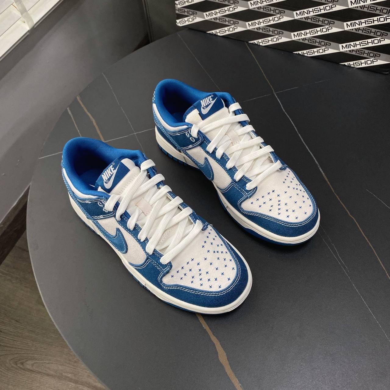 Minhshop.vn - Giày Nike Dunk Low Industrial Blue Sashiko [DV0834 101]