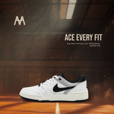 Giày Nike Full Force Low "White/Black" [FB1362 101] - Image 1