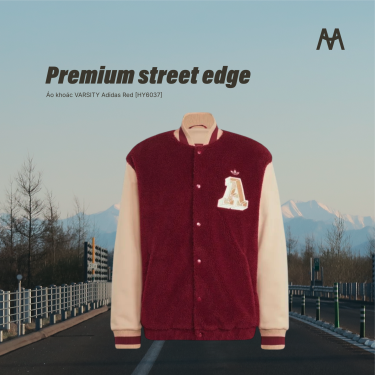 Áo khoác VARSITY Adidas Red [HY6037] - Image 1