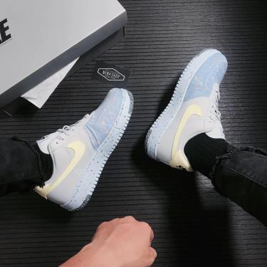 Giày Nike Air Force 1 Crater Pure Platinum Barely Volt **[CT1986 001]