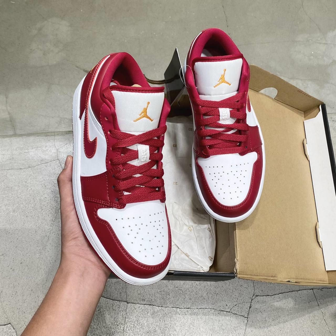 Minhshop.Vn - Giày Nike Air Jordan 1 Low Cardinal Red [553558 607]
