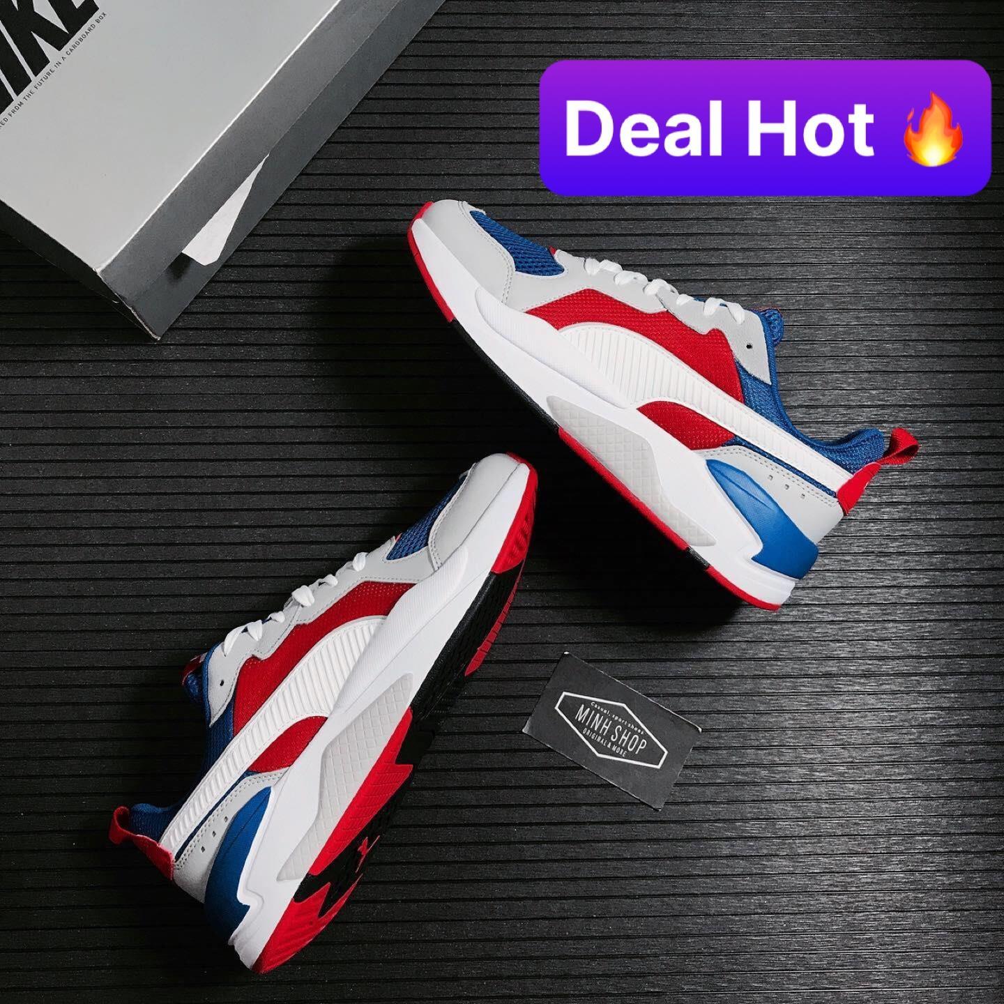 Minhshop.vn - -50% NOEL SALE Giày Puma X-Ray White/Blue/Red ** [372602 04]