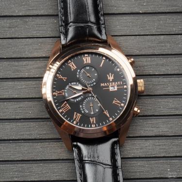 Đồng Hồ Maserati Traguardo Black Dial Watch ** [R8871612002]