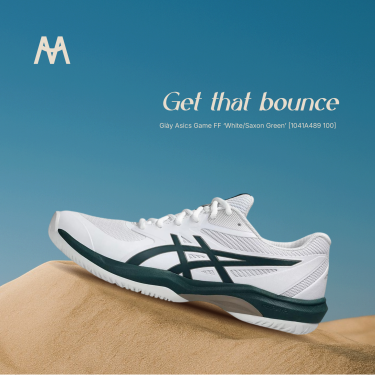 Giày Asics Game FF ‘White/Saxon Green’ [1041A489 100] - Image 1