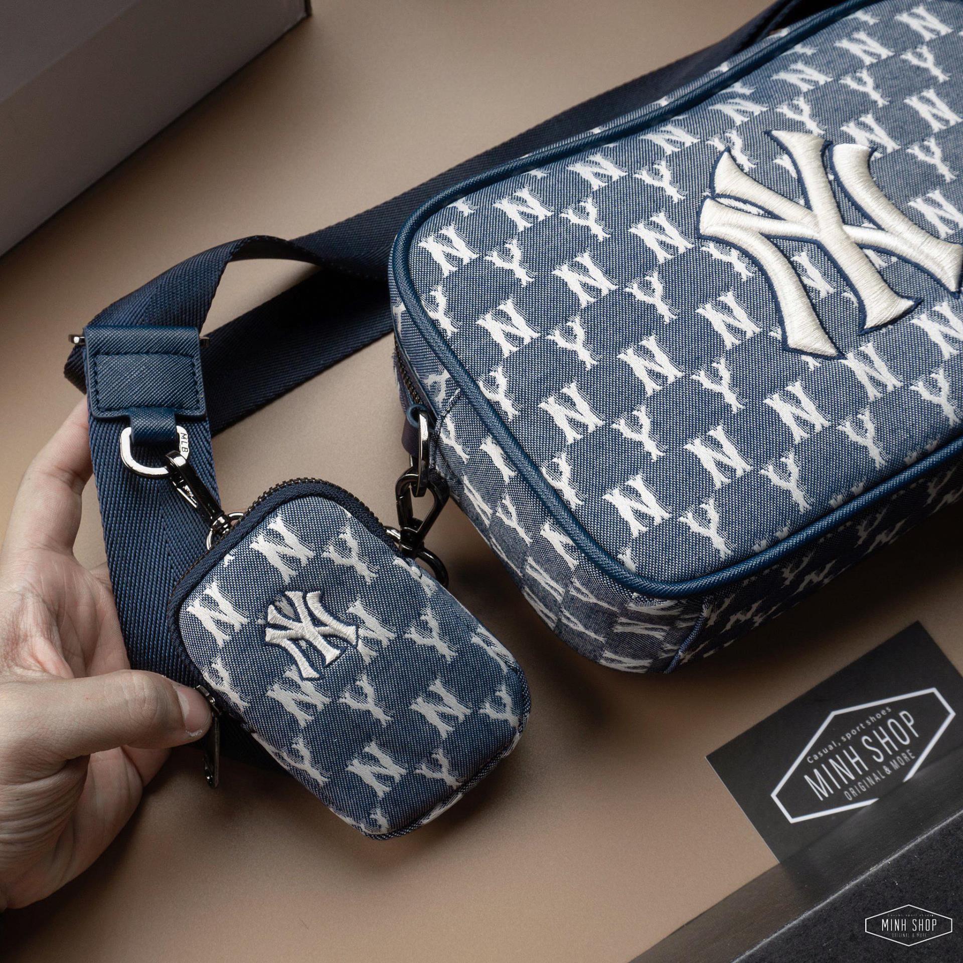 mlb jacquard monogram cross bag