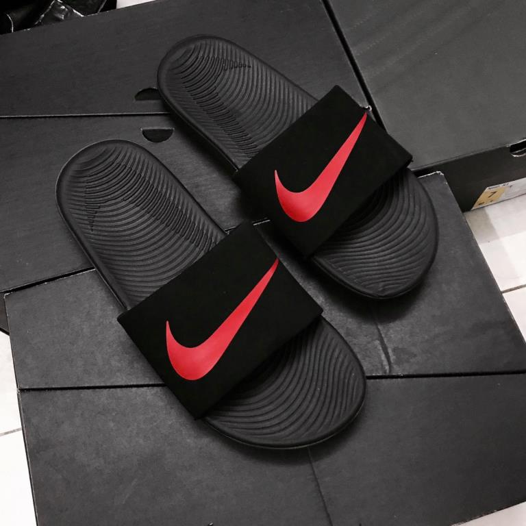 nike kawa slide red