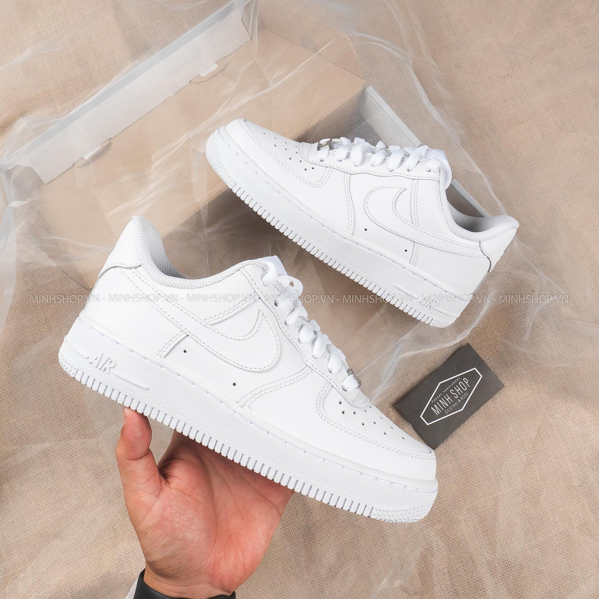 All white air store force 1 gs