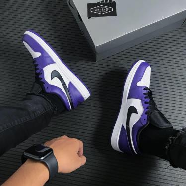 Giày Nike Air Jordan 1 Low "Court Purple" ** [553558-500]