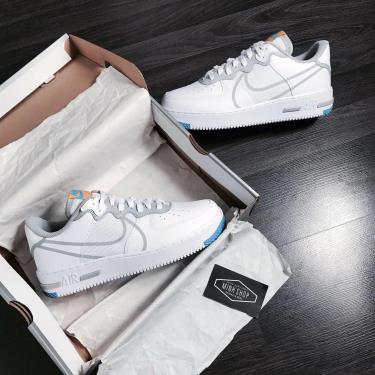 #-36% Giày Nike Air Force 1 React Light Smoke Grey V ** [CT1020 100]