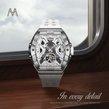 Đồng Hồ Bonest Gatti Eiffel Tower ''Lux White'' [BG9970-A1] - Image 1