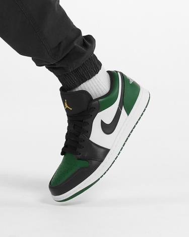 Giày Nike Air Jordan 1 Low Green Toe [553558 371] [ O ]