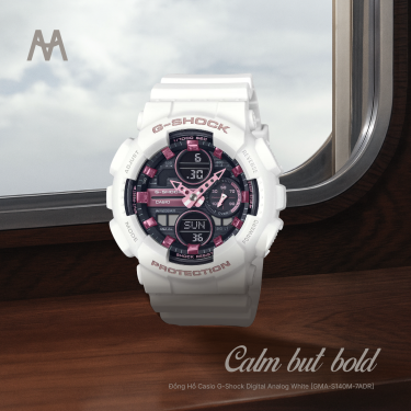 Đồng Hồ Casio G-Shock Digital Analog White [GMA-S140M-7ADR] - Image 1
