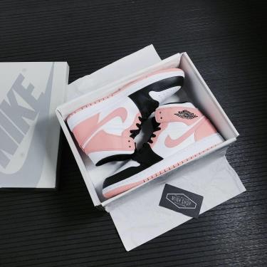 -1XXX 💥 Giày Nike Air Jordan 1 Mid “Crimson Tint” ** [554724 133] [ O ]