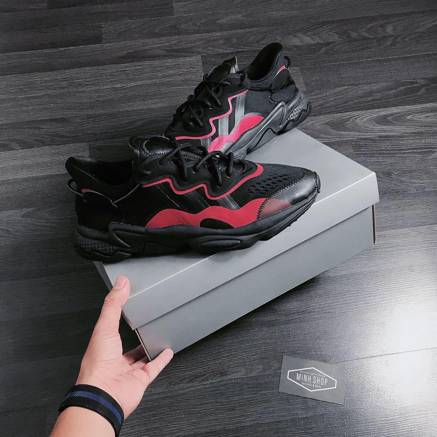 Minhshop.vn - SALE~~ HÃ ng ChÃ­nh HÃ£ng Adidas Ozweego Black/Red 2021** [EF4285] ÃP Dá»¤NG CK